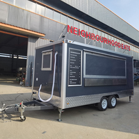 Camion de cuisine mobile professionnel certifié DOT, entièrement équipé pour la vente de nourriture de rue, café, glaces, en-cas, remorque alimentaire