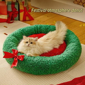 Оптовая продажа, теплый дом для домашних животных, Рождественская елка, кровать для домашних животных, Удобные товары для кошек - Product Image 5