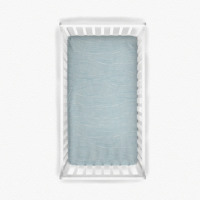 Drap de lit pour bébé en fibre de bambou personnalisé, doux et respirant, ensemble de draps de lit pour bébé, toutes saisons, protège-matelas hypoallergénique