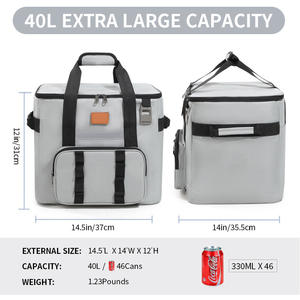 महिलाओं के लिए सबसे ज्यादा इंसुलेटेड लंच बैग काम पिकनिक के लिए थर्मल पुनः प्रयोज्य दोपहर का भोजन बॉक्स - Product Image 3