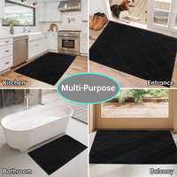 Tapis d'entrée anti-dérapants et lavables pour intérieur, tapis de sol gaufrés de qualité supérieure pour l'entrée de la maison