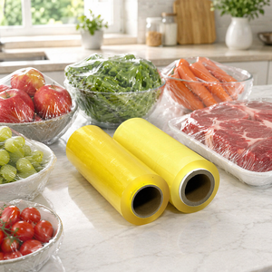 <span class=keywords><strong>Film</strong></span> alimentaire en PVC de qualité alimentaire avec design anti-buée, garde les produits au frais sans accumulation de gouttelettes d'eau à l'intérieur des réfrigérateurs - Product Image 2