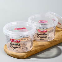 Contenants en plastique à double paroi de qualité alimentaire PP écologiques de 8 oz, 12 oz, 16 oz, avec logo imprimé personnalisé, couvercles en aluminium, impression de qualité supérieure