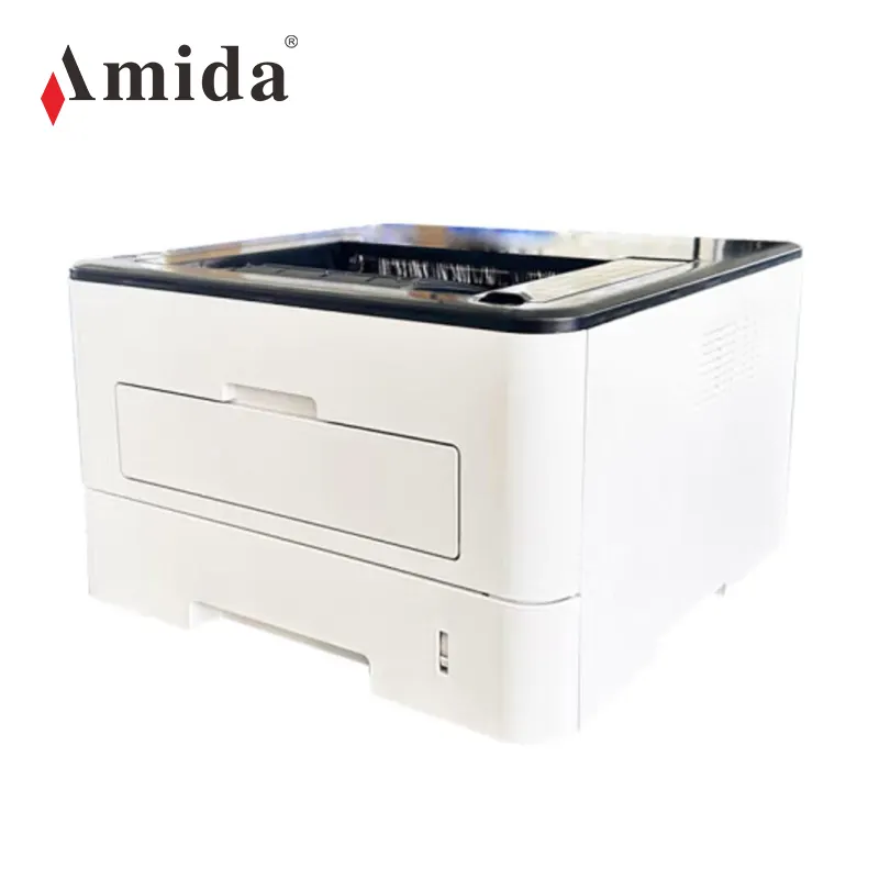 طابعة ليزر من Amida طراز AK-2401NDW آلة طباعة أوتوماتيكية للمكتب والمنزل على الوجهين باللون الأبيض والأسود 26ppm رسمية مميزة