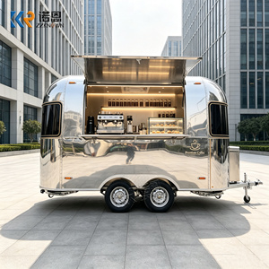 헤비 듀티 생선튀김 트레일러 전문 버거 트럭 CE 스트리트 푸드 카트 - Product Image 6