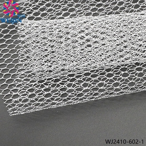 Tulle rigide en maille de diamant 100 % polyester, tissu en maille warp knit transparent pour robe, voile en satin, <span class=keywords><strong>moustiquaire</strong></span>, sac en maille, vente en gros - Product Image 6