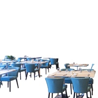 Ensemble de meubles de restaurant, de café, de salon de thé, de pizza, de style moderne chinois, en cuir et en bois, banc, canapé, table, chaise