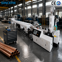Machine d'extrusion de tuyaux à double vis en PVC/PE/PP, conception à double vis, haute sécurité, ligne de production automatique de tuyaux de drainage