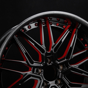 Jantes forgées en fibre de carbone de qualité supérieure, deux pièces, 17-26 pouces, 5x112 5x120 5x130 pour <span class=keywords><strong>Audi</strong></span> <span class=keywords><strong>R8</strong></span> <span class=keywords><strong>Lamborghini</strong></span> <span class=keywords><strong>Huracan</strong></span> Ferrari 488 - Product Image 6