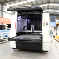 Découpeuse laser à fibre compacte Derek Laser, zone de coupe 1300x1300mm, haute précision, CNC 3 axes, refroidissement par eau, Cypcut AI/LAS, pour métaux