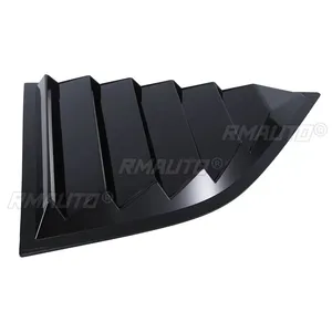 Persianas para Ventanas de Auto para Dodge Challenger 2008-2023, Rejillas de Ventilación Laterales Traseras, Acabado Brillante, Negro Mate, Estilo Fibra de Carbono - Product Image 3