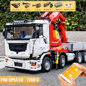 Moule King 19002 8238PCS Ingénierie Série RC Pneumatique Camion Monté Grue Briques Modèle Technique Éducatif Jouet Festival Cadeau - Product Image 2