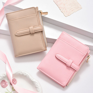 Cartera Minimalista de Piel Sintética para Mujer, Billetera Delgada y Corta con Monedero, Estilo Moderno y Fresco, Bolso Pequeño para Dinero para Chicas - Product Image 4