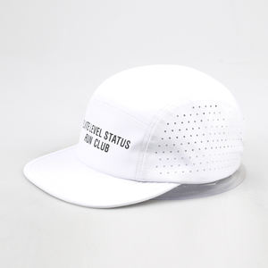 Haute qualité doux léger 5 panneaux chapeau <span class=keywords><strong>de</strong></span> course casquettes <span class=keywords><strong>Calais</strong></span> Trail coton respirant pleine maille visière bord court pour l'extérieur - Product Image 1