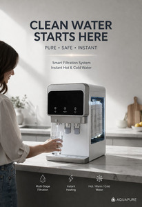 Système de purification d'eau par osmose inverse de haute qualité pour bureau, filtre RO, filtration en 4 étapes, affichage de la durée de vie du filtre, ABS de qualité alimentaire, hôtel - Product Image 6