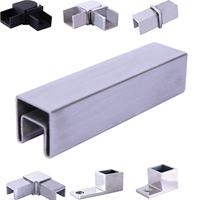 Aleader Main courante en acier inoxydable Rampe d'escalier en verre Tube circulaire Balustrades Accessoire Pilier Système de moulage de précision