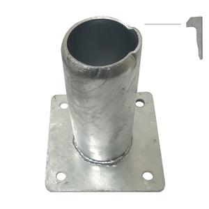 F DN60 ha galvanizzato la <span class=keywords><strong>base</strong></span> di montaggio del palo del segno del suolo per la struttura di traffico - Product Image 1