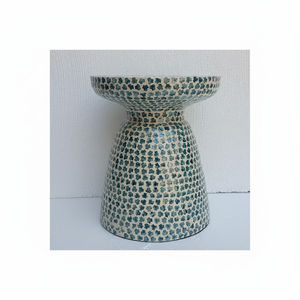 Table basse moderne en bois de mosaïque de nacre bleue au meilleur prix au Vietnam pour le salon et la chambre à coucher - Product Image 1