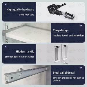 モダンな4層オフィススチール食器棚ホーム家具ワードローブベッドルームスクール & ジム用 - Product Image 4