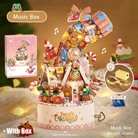 LOZ 1957 NUEVO Kit de Modelo de Arquitectura 3D de Caja Musical de Árbol de Navidad, Ladrillos Miniatura, Regalo para Adultos, 1019 Piezas, Sets de Bloques de Construcción