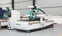 Routeur CNC pour le travail du bois avec table à vide, routeur de gravure sur bois, routeur de découpe de bois, ATC 1325 2030 2040, avec 4 broches de scie