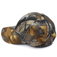 Gorra de Béisbol Unisex de Algodón de Camuflaje con Árbol, Gorra de Béisbol de Tamaño Ajustable, Suave y Liso