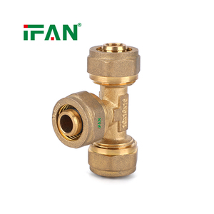 Raccord de compression en laiton IFAN à conception humanisée, raccord en T, 16-32 mm, raccords de plomberie PEX - Product Image 6