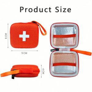 Orange Small <b>EVA</b> Medicine Storage Case Travel Insulation Aluminum Film Medicine Cooler Bag - Product Image 5