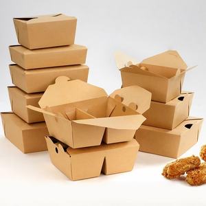 Caja de Papel Kraft para Papas Fritas, Contenedor Desechable para Comida Rápida, para Queso, Tocados con Bacon, Comida para Llevar - Product Image 5