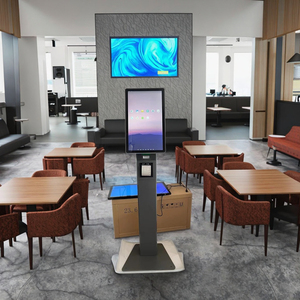 Borne commande nhà hàng tiền mặt đăng ký 21.5 "tự kiosk máy với microphone tiền mặt đăng ký iPad tự đặt hàng kiosk máy tính bảng - Product Image 2