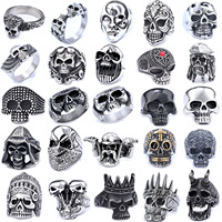 Viking Crâne Anneau En Acier Inoxydable Pirate Bijoux pour Hommes Mythologie Nordique Inspiré En Acier Inoxydable Bande En Gros Gothique Anneau