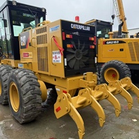 Niveleuse à moteur CAT d'occasion de haute qualité, engin de construction d'origine, en bon état, vendue à bas prix.