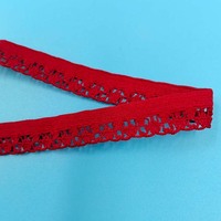 Vente en gros de ceinture élastique avec bordure en dentelle pour vêtements et sacs pour la maison, accessoires textiles