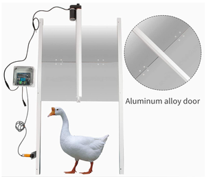 Ouvre-<span class=keywords><strong>porte</strong></span> automatique pour poulailler en aluminium C-72, synchronisation + détection <span class=keywords><strong>de</strong></span> la lumière, deux en un, pour volailles - Product Image 2