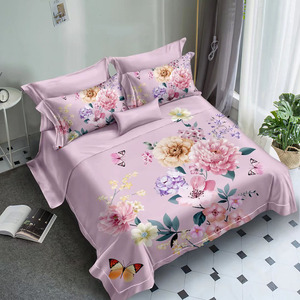 Plant Flower Birds Print piumino in microfibra <span class=keywords><strong>Set</strong></span> biancheria da letto <span class=keywords><strong>matrimoniale</strong></span> e Queen Size <span class=keywords><strong>lenzuola</strong></span> da letto con stampa floreale - Product Image 6