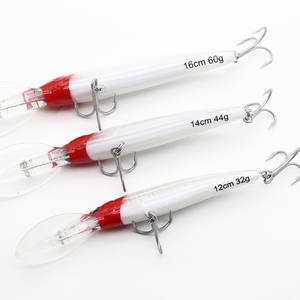 Esca Artificiale Minnow per <span class=keywords><strong>Pesca</strong></span> in Acqua Salata, Affondamento Profondo, in Plastica ABS, 120mm 140mm 160mm, per <span class=keywords><strong>Pesca</strong></span> a Traina di Tonno e GT - Product Image 4