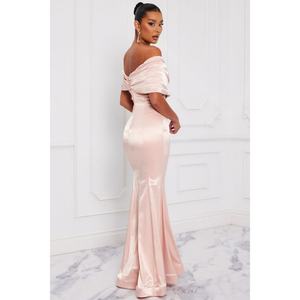 Nouvelle robe de soirée sexy à épaules dénudées, col en V profond, coupe sirène - Product Image 6