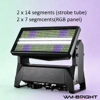 Projecteur LED Stroboscopique Mobile IP65 1500W avec Source LED RGB et Blanc Froid