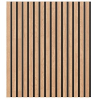 Panneau acoustique en bois Akupanel avec dos en feutre polyester, panneau mural haute performance pour la réduction du bruit