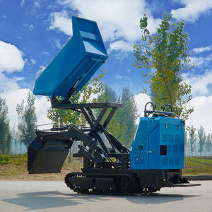 Camion à benne sur chenilles réglable pour le transport agricole et l'entretien des vergers, avec pelle avant pour le séchage et la manutention des céréales allemandes - Product Image 3