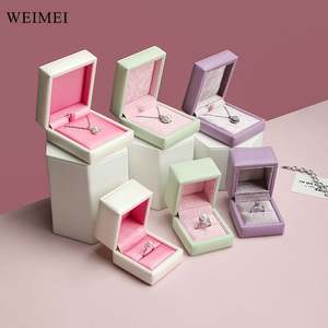 WEIMEI Leather Jewelry <b>Box</b> Gift Packaging Bracelet Necklace Earring Ring - Product Image 3