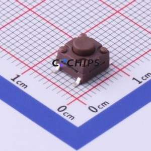 TSW063G50-250K Tactile Switch SMD Switch Single Pole Single Throw Round Button 2.5N Vertical Mount - Product Image 1