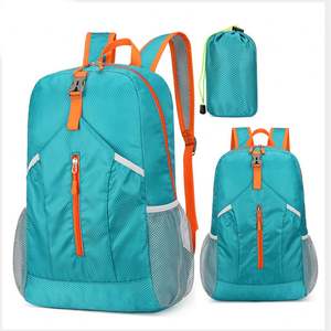 Sac à dos léger imperméable en gros, faible MOQ, logo personnalisé, sacs à dos pliables pour la promotion - Product Image 1