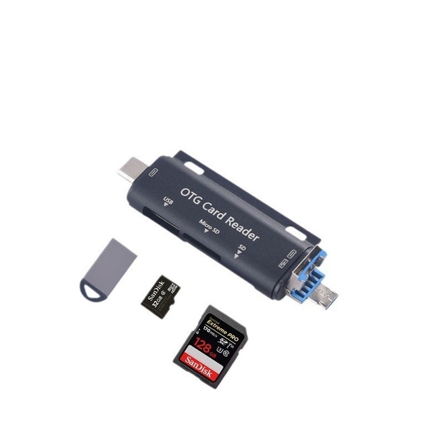 3 in 1 Type C USB to SD TF CF XD Card Reader OTG Adapter for for PC Wfyear JY-928
