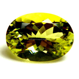 Quartz citron ovale pierre naturelle à facettes fournisseur en gros de l'Inde Top qualité pierres précieuses en vrac brésilien jaune citron Quartz - Product Image 5