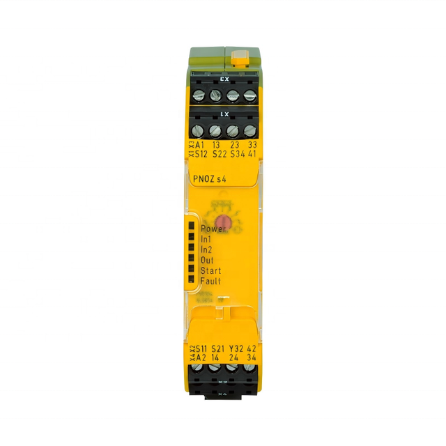 Original New PNOZ S4 750104 Safety Relay 24VDC 3NO/1NC for E-STOP, Gates & Light Curtains