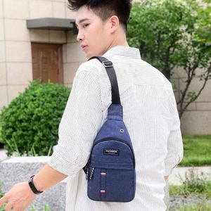 กระเป๋าคาดอกผู้ชายแบบ Oxford สำหรับกิจกรรมกลางแจ้ง ราคาถูกสุดคุ้ม พร้อมสายปรับได้ - Product Image 5