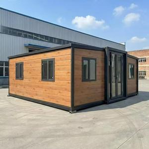 Maison conteneur préfabriquée américaine de haute qualité, extensible et pliable, de 40 pieds, type Tiny Home, avec 2 à 4 chambres, pour usage villa et hôtel - Product Image 1