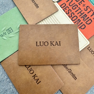 Étiquette de marque en cuir tendance pour sacs à main, patchs personnalisés gaufrés autocollants ou à coudre - Product Image 3