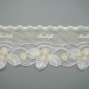 Elastic mesh lace fabric nylon spandex mesh fabric for lingerie, bra, intimate apparel
